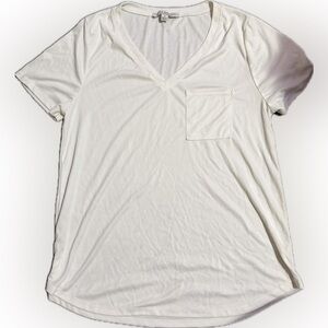 White V-Neck T-Shirt